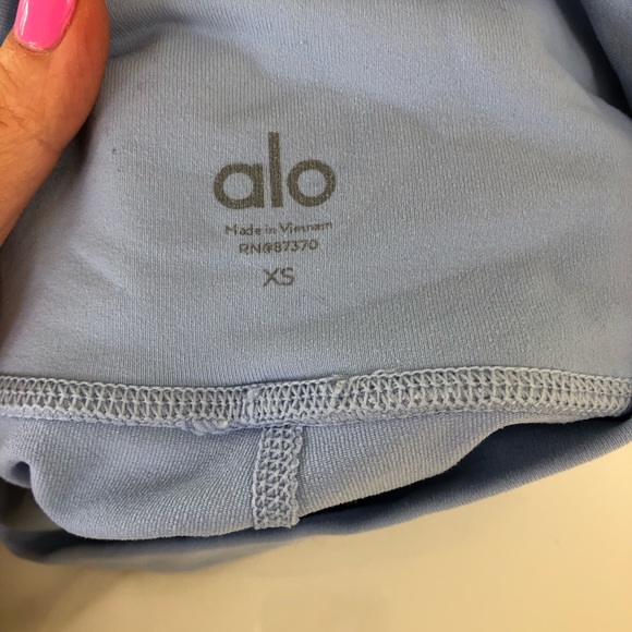 XS ALO Yoga Light Blue Leggings - Picture 4 of 4